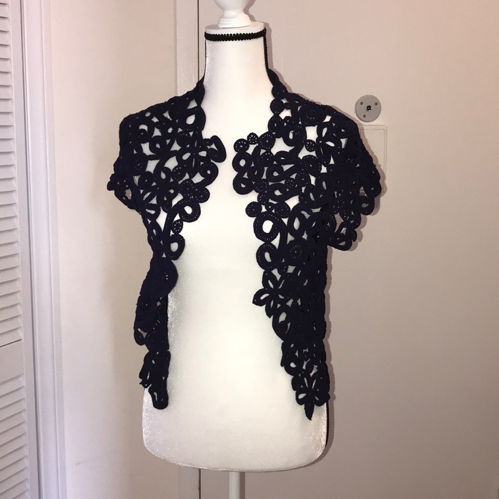 Blue Ralph Lauren Purple Label NWOT XS lace bolero